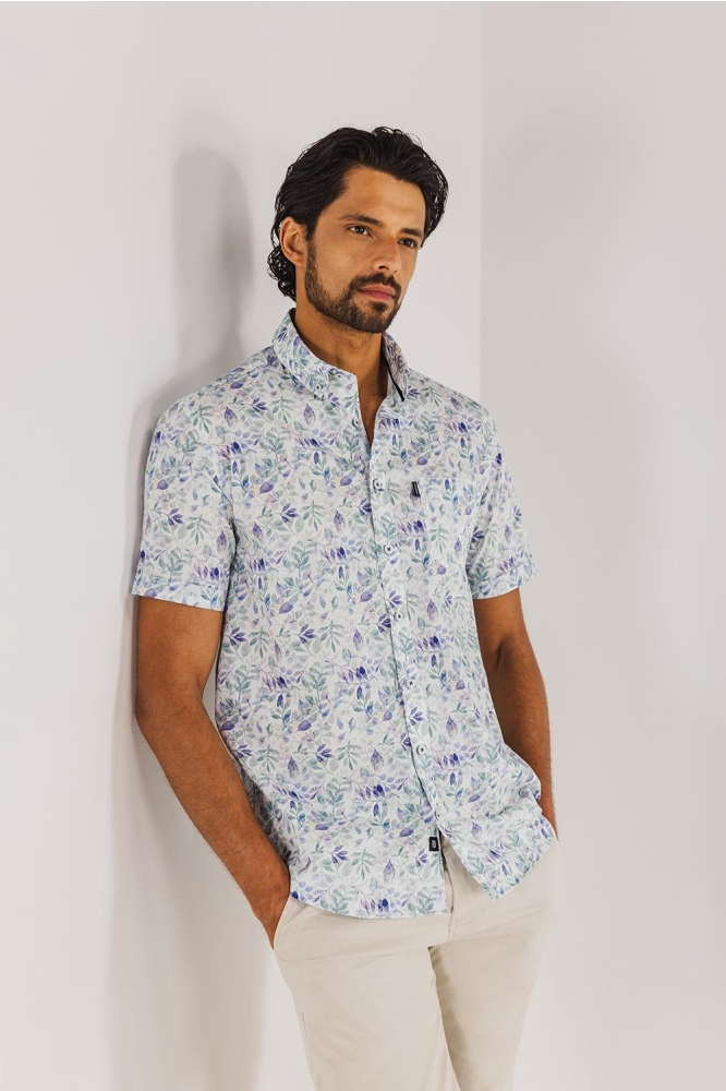POPLIN OVERHEMD MET ALLOVER PRINT 264 15910 3111